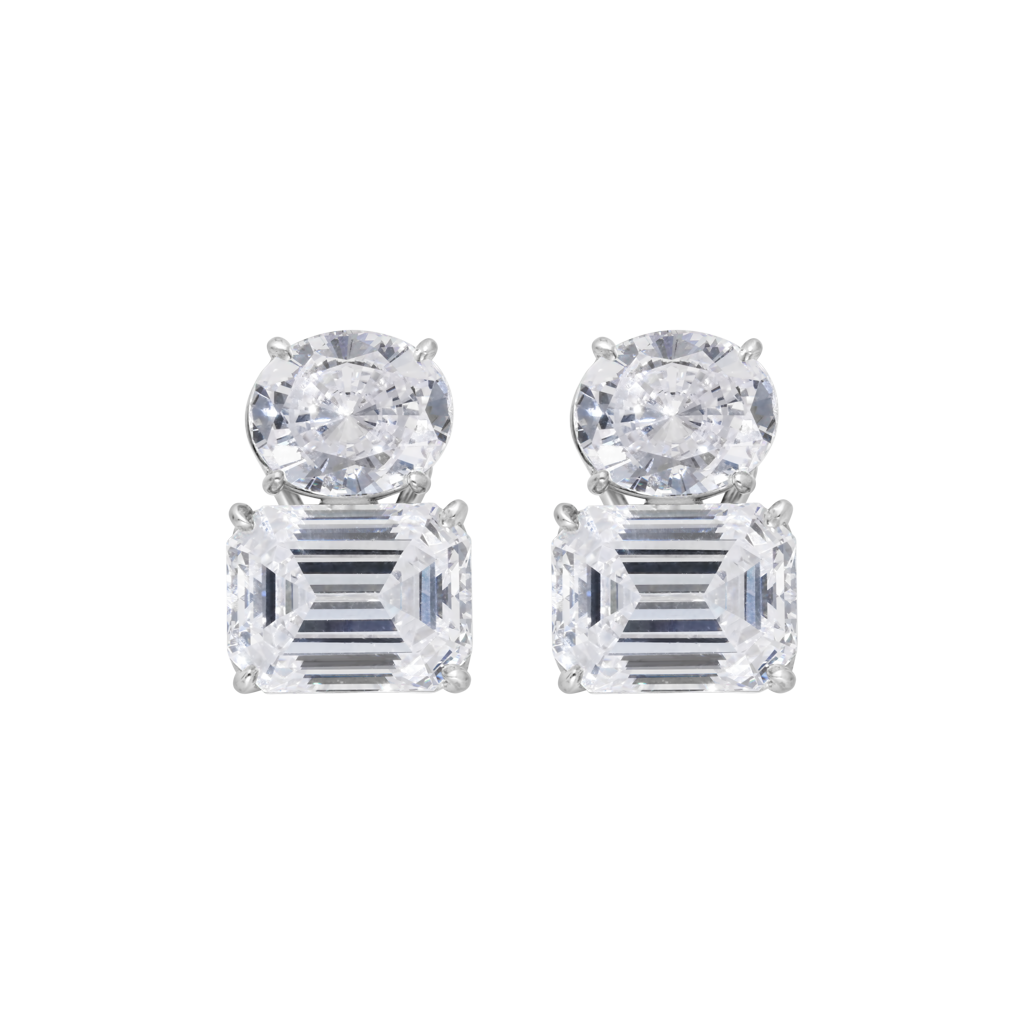 Les Classiques earrings - Rhodium silver