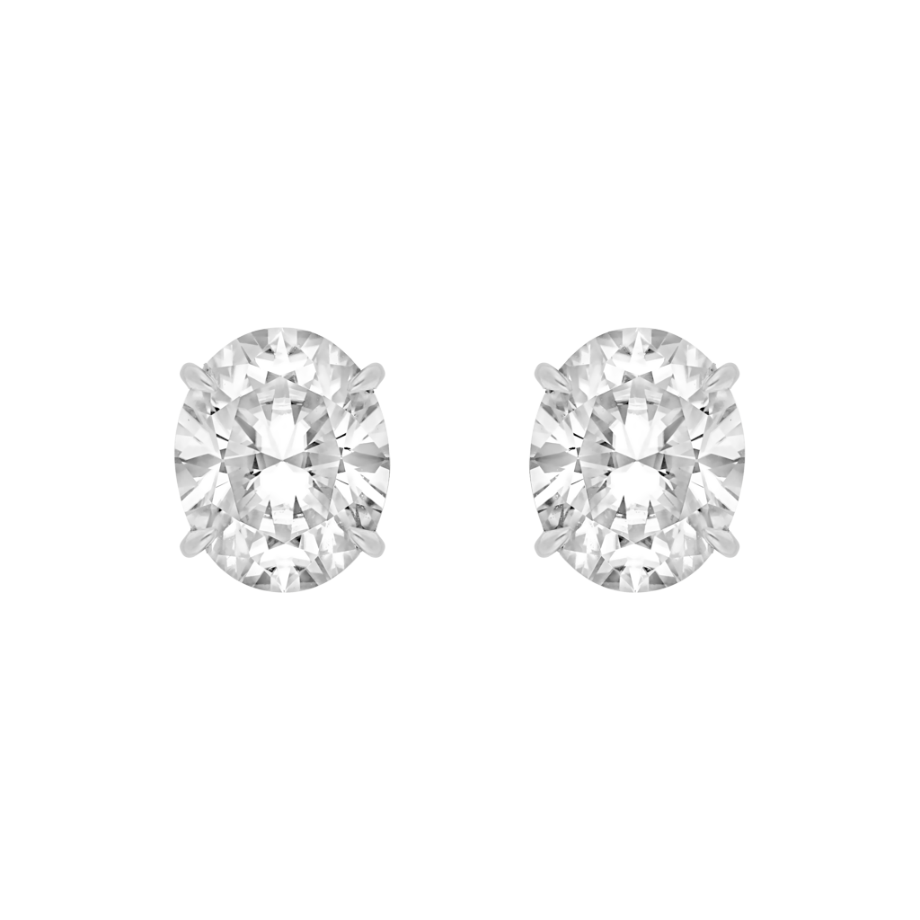 Earrings - Moissanite - White Gold