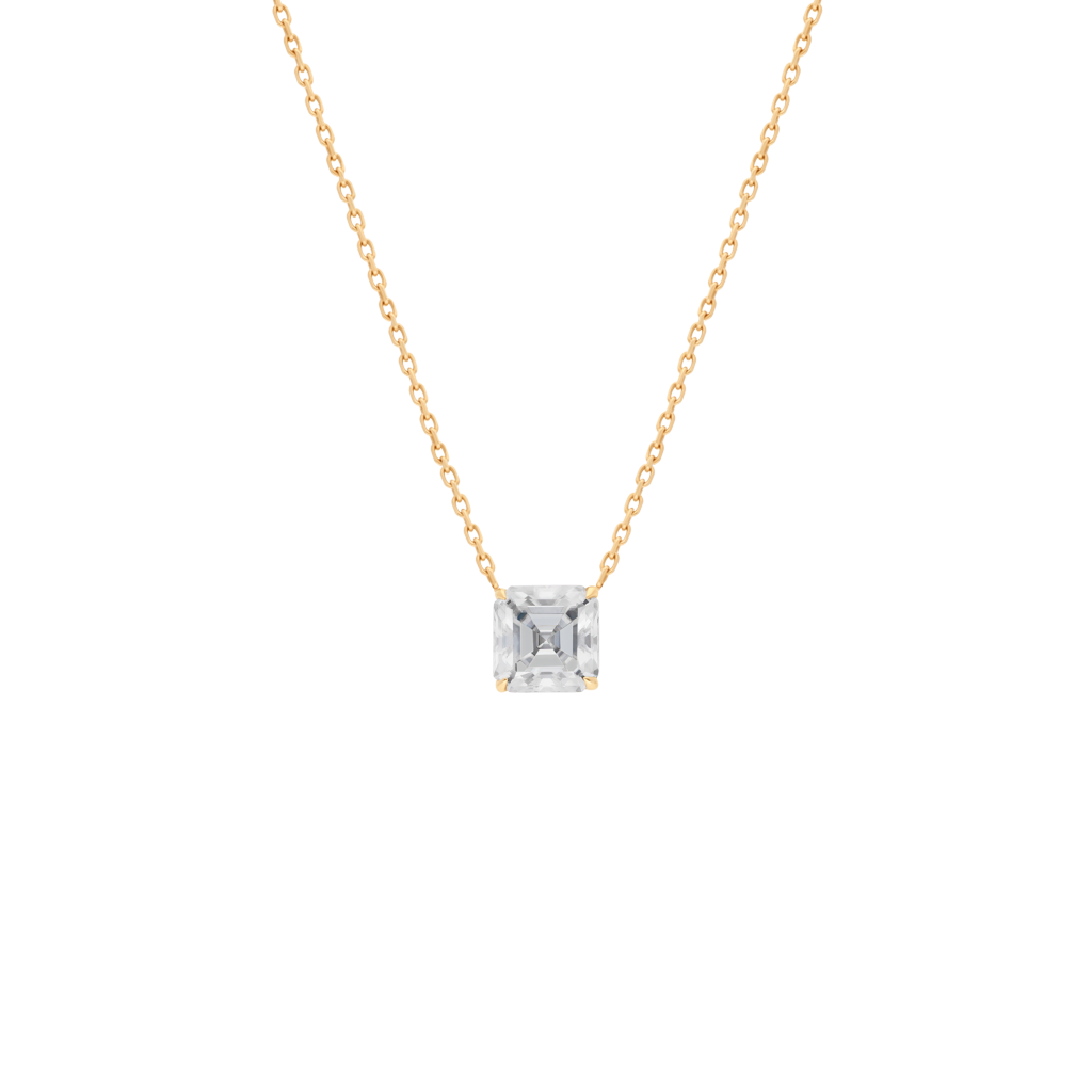 Moissanite Pendant - Rose Gold