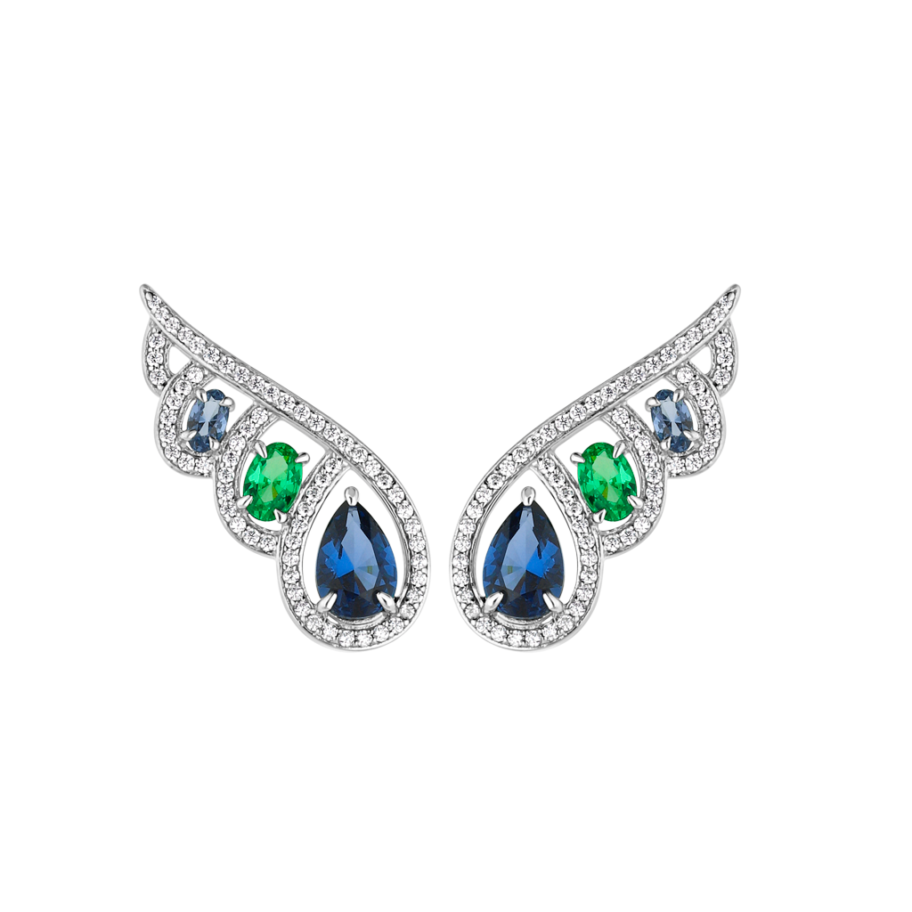 Boucles d'oreilles - Collection Paon