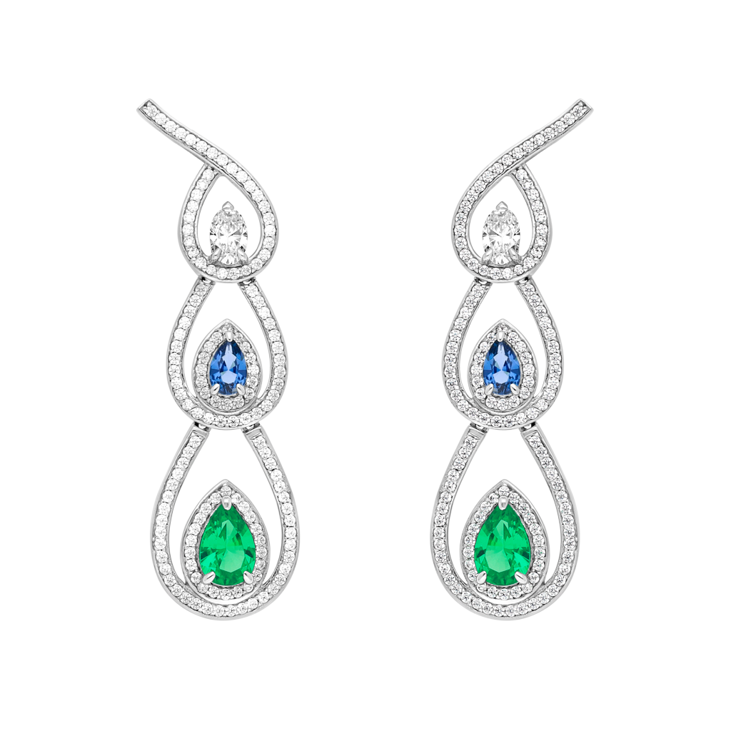 Boucles d'oreilles - Collection Paon