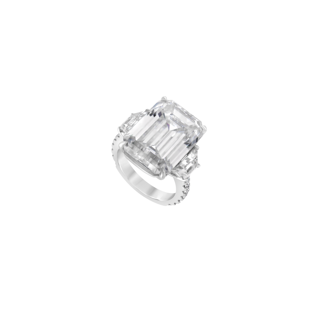 Moissanite Ring - Platinum
