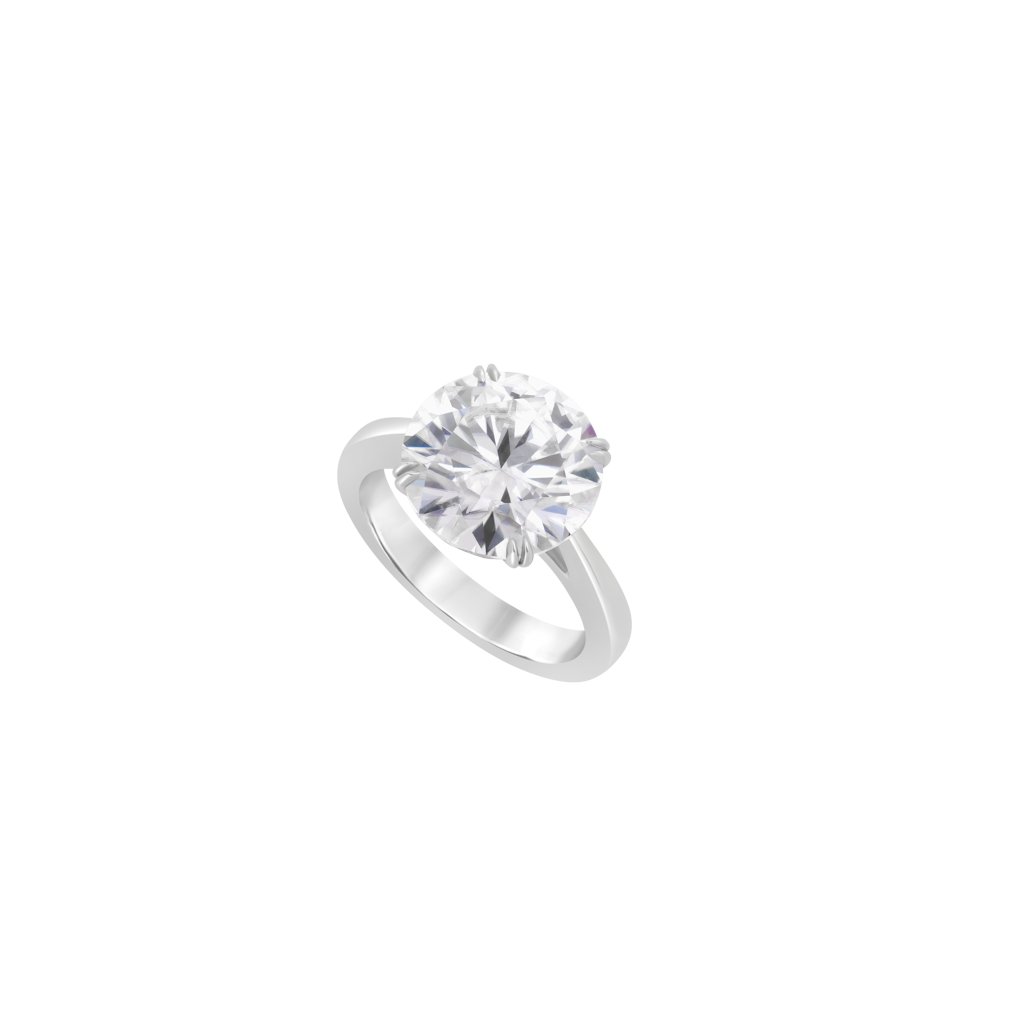 Solitaire Moissanite - Or Blanc
