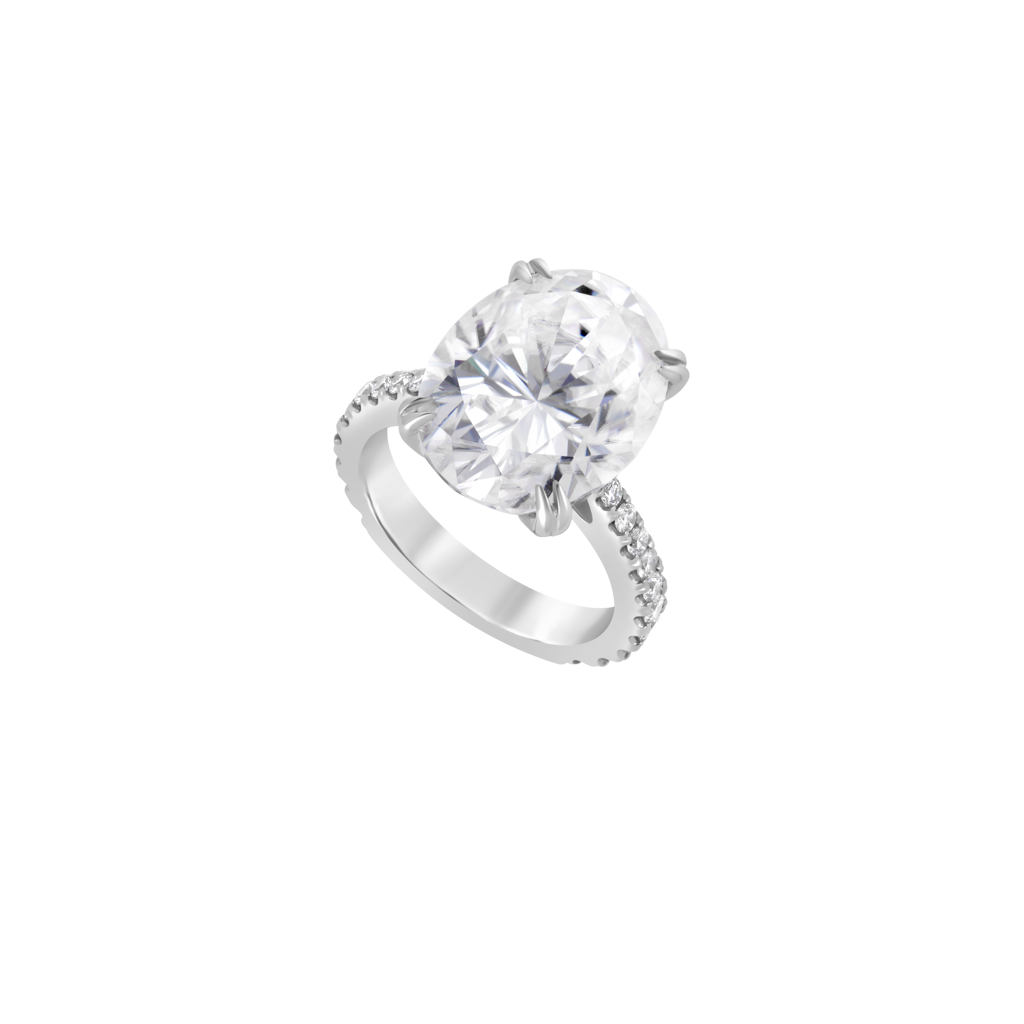 Moissanite Ring - Platinum