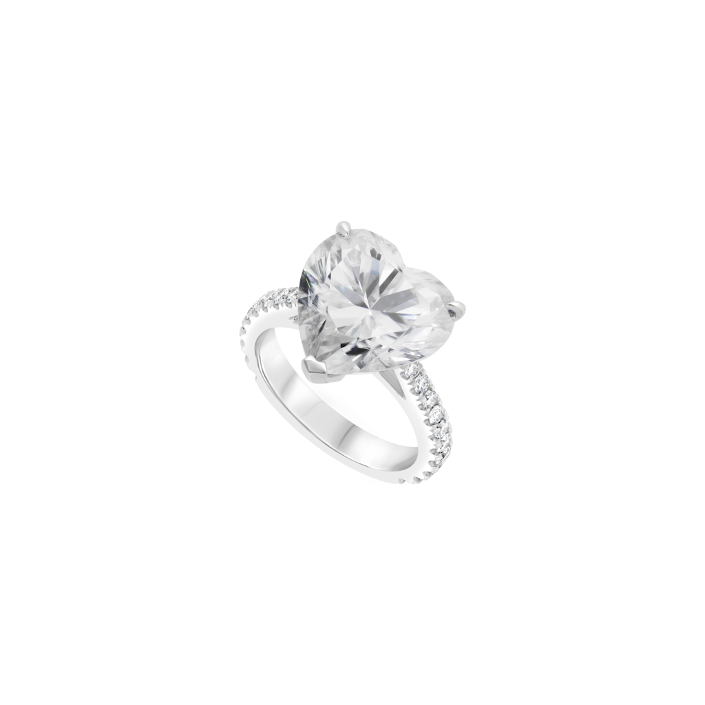 Moissanite Ring - Platinum