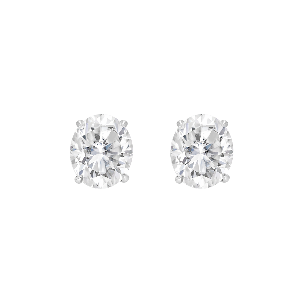 Earrings - Moissanite - White Gold