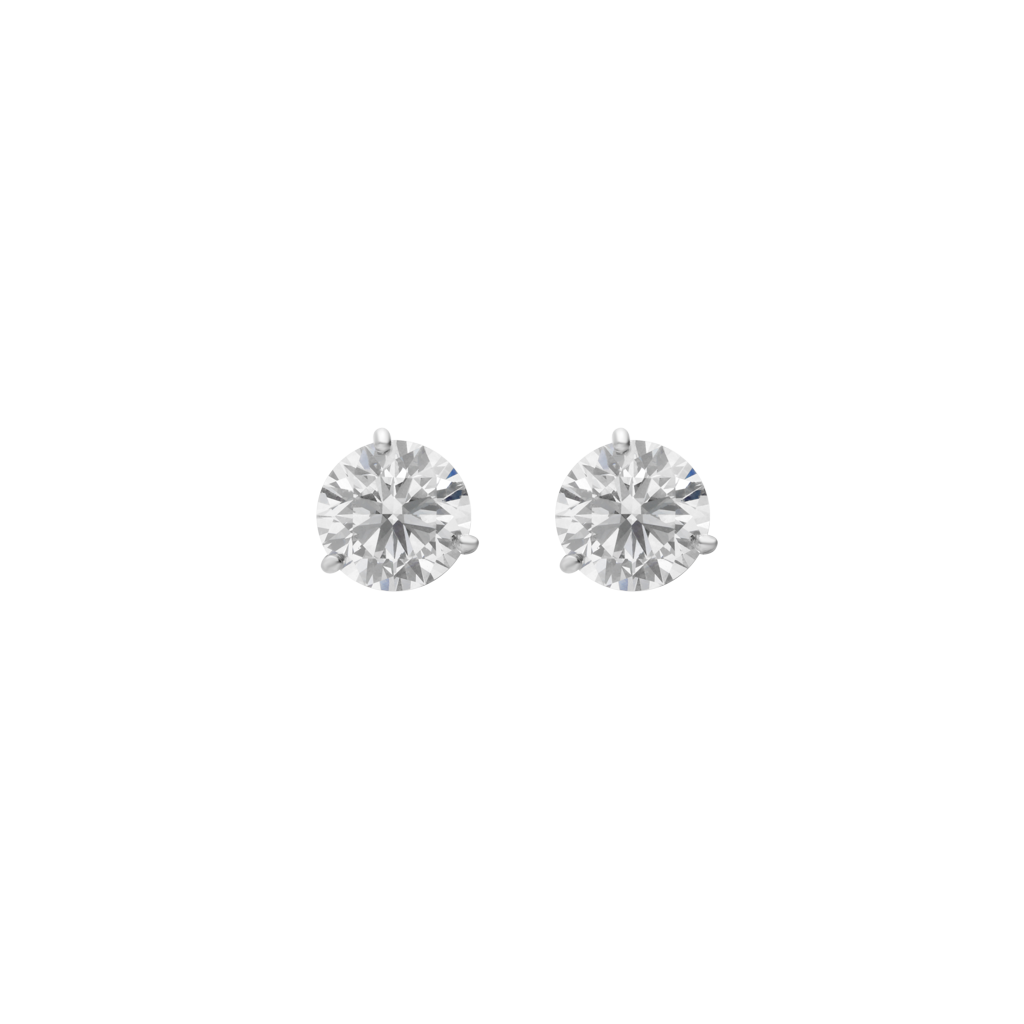 Studs Taille Brillant Burma Fine Jewelry - Platine