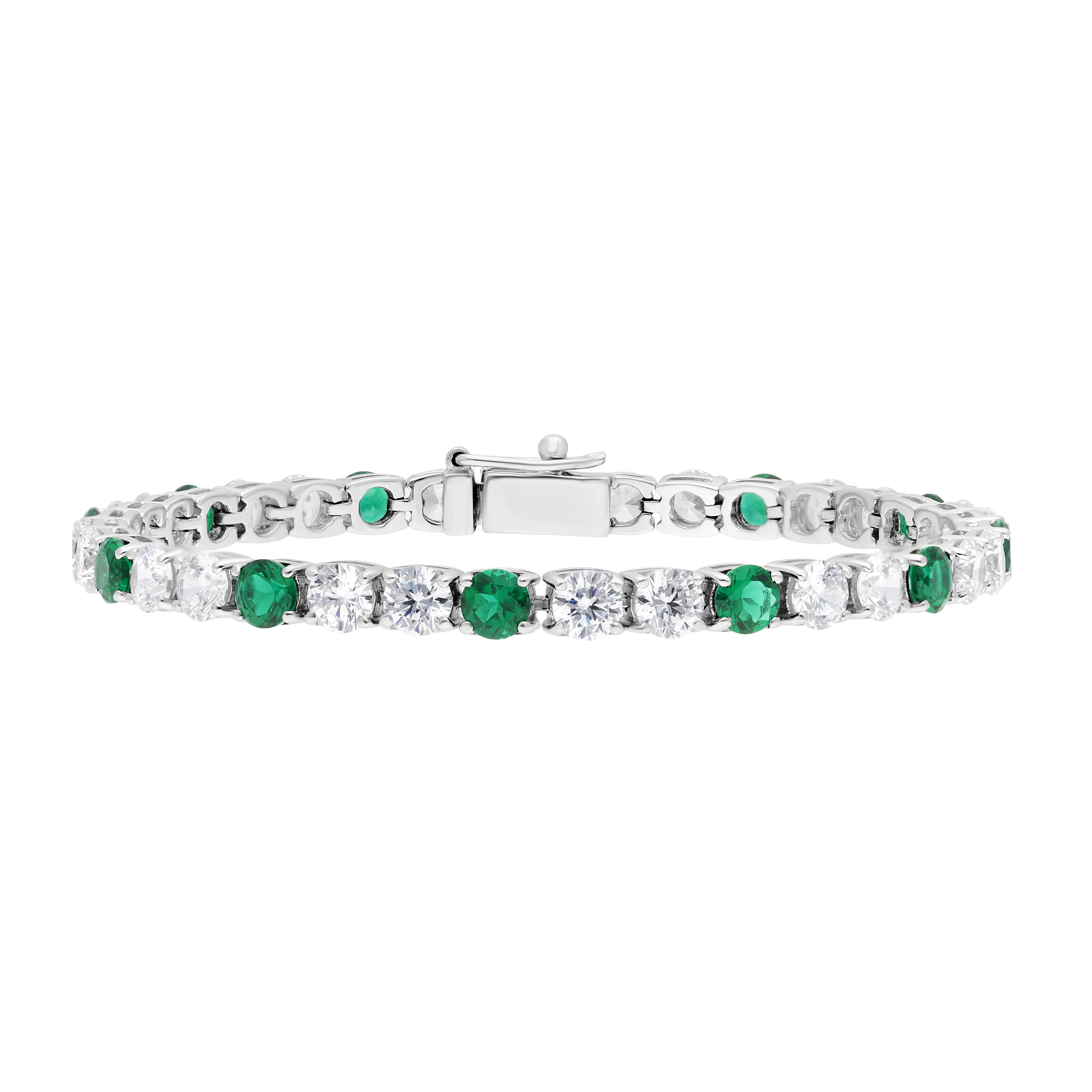 Bracelet - Rhodium-plated silver