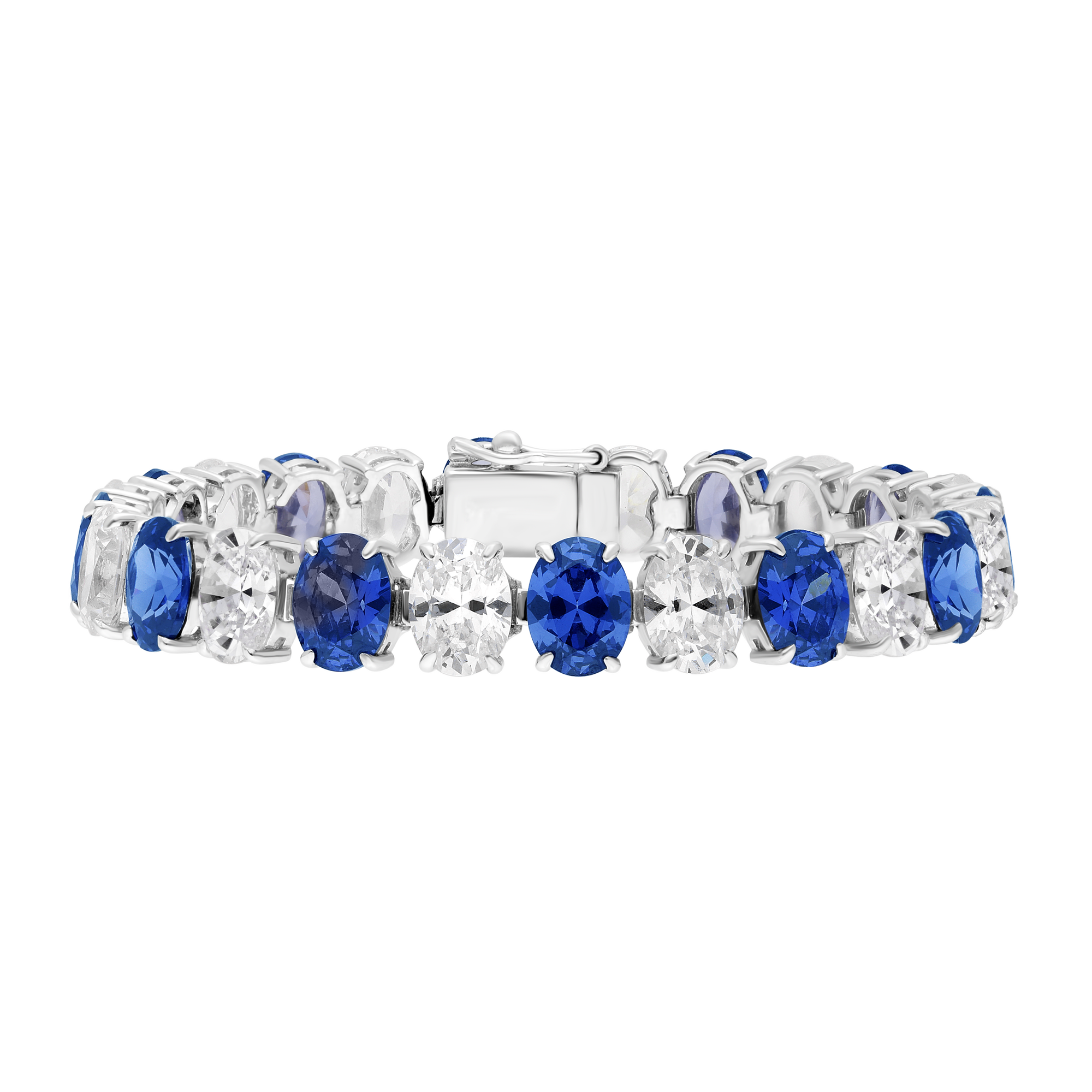 Bracelet - Rhodium-plated silver