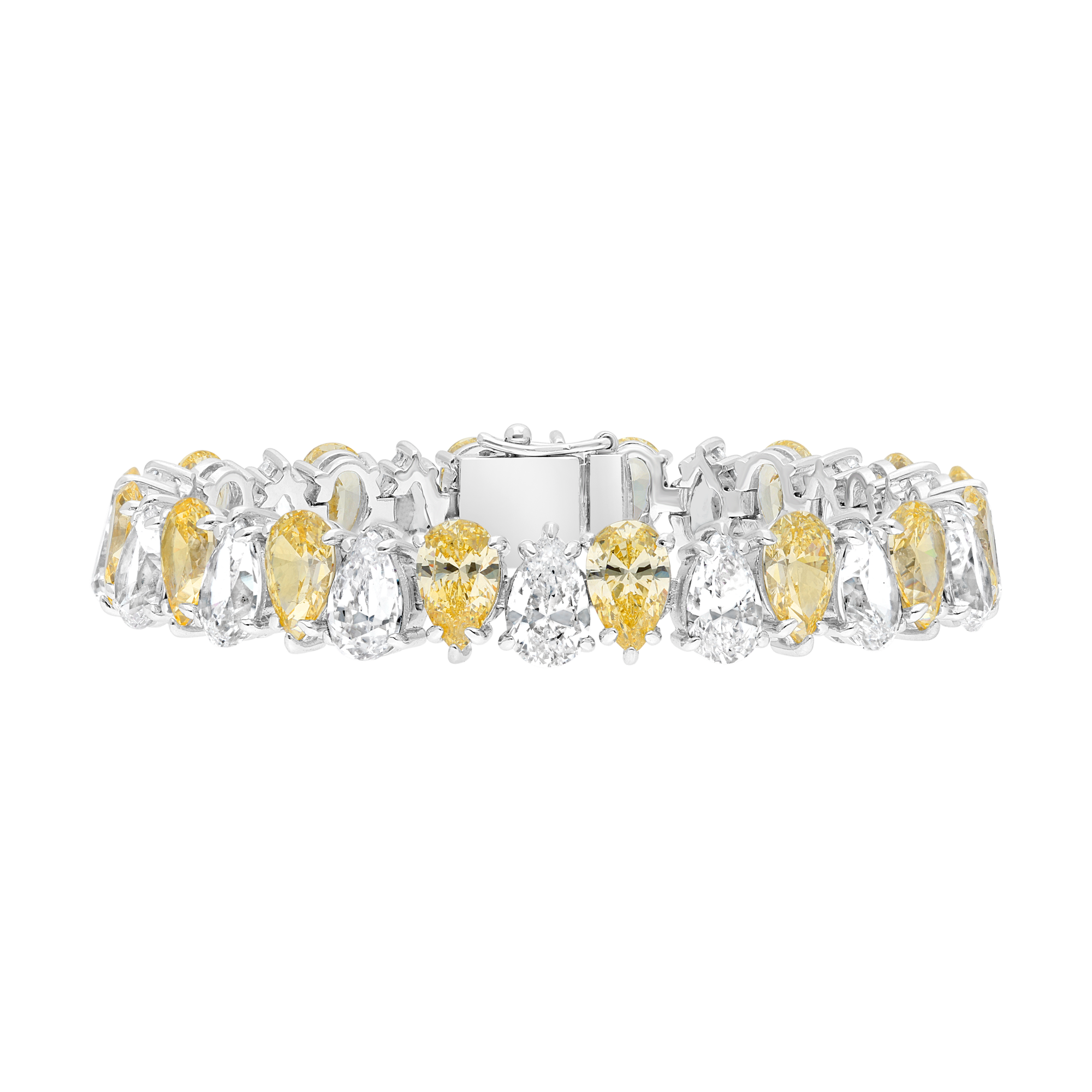 Bracelet - Rhodium-plated silver