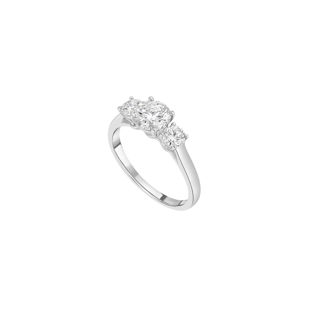 Burma Fine Jewelry Trilogy Ring - White Gold