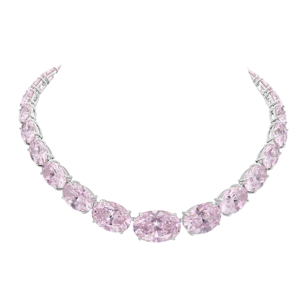 Les Parures Necklace - Rhodium-Plated Silver