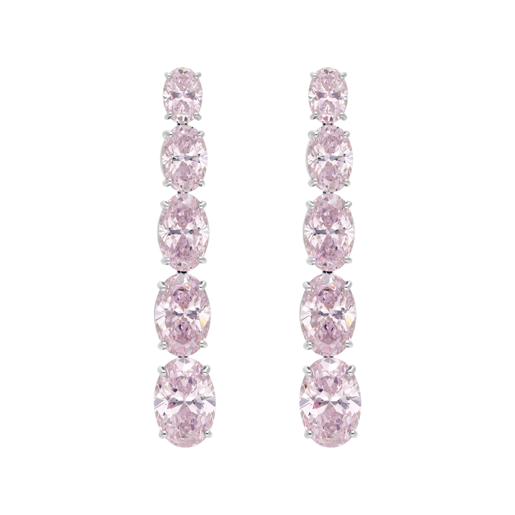 Les Parures Earrings - Rhodium-Plated Silver