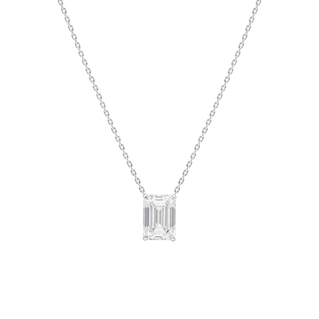 Emerald Cut Pendant Burma Fine Jewelry