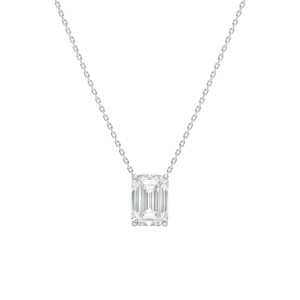 Emerald Cut Pendant Burma Fine Jewelry