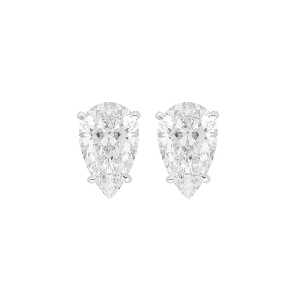 Studs Taille Poire Burma Fine Jewelry - Or Blanc