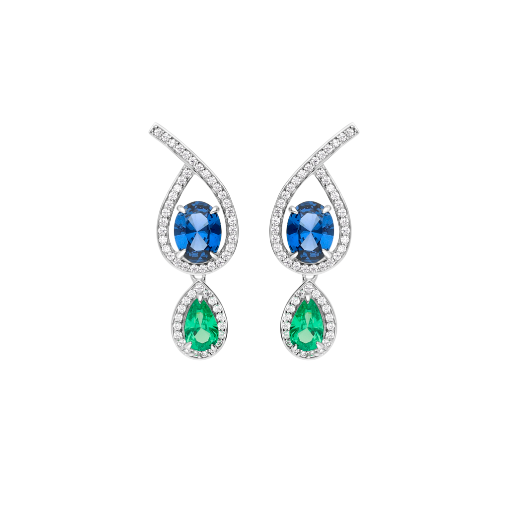 Boucles d&#39;oreilles - Collection Paon