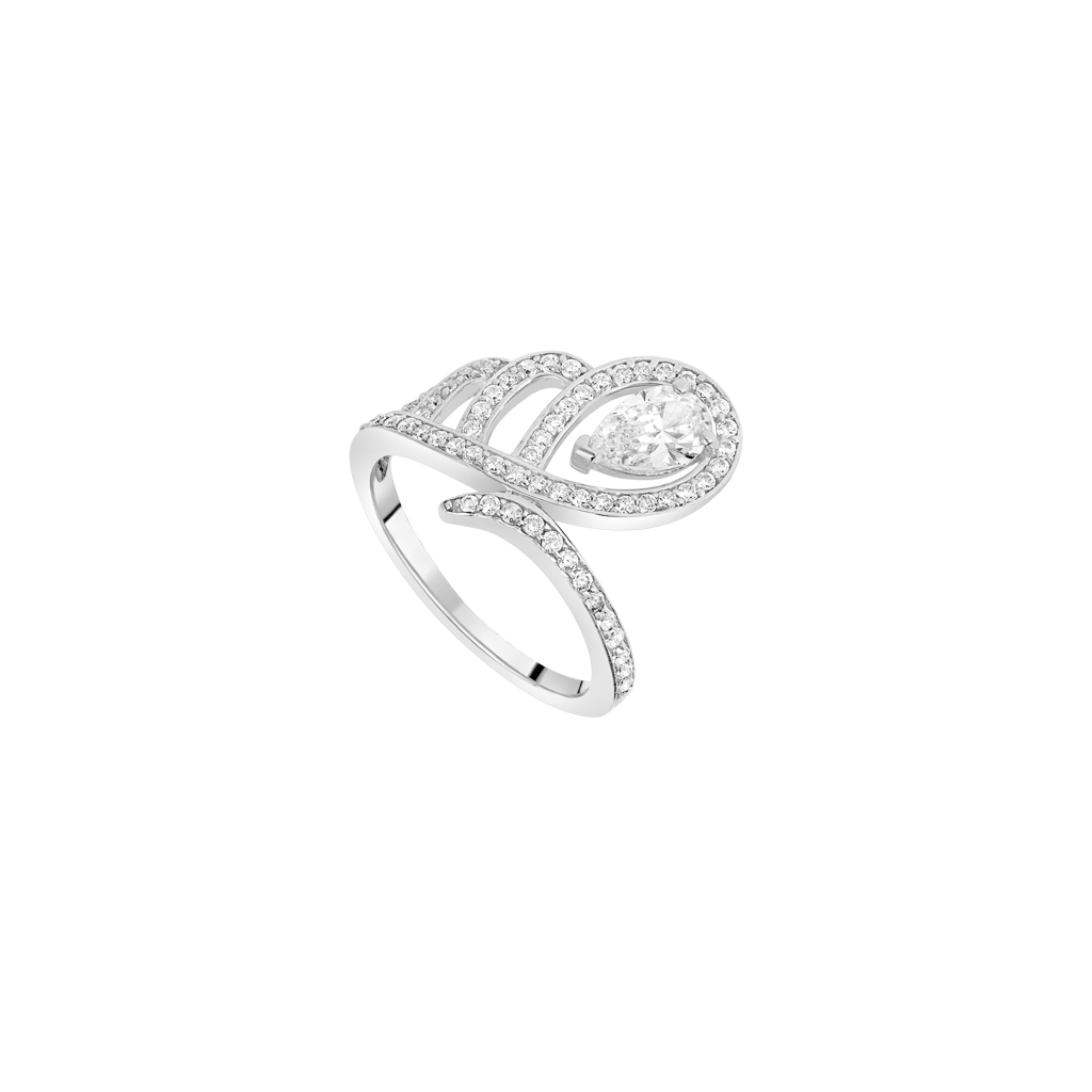 Bague - Collection Paon - Or Blanc