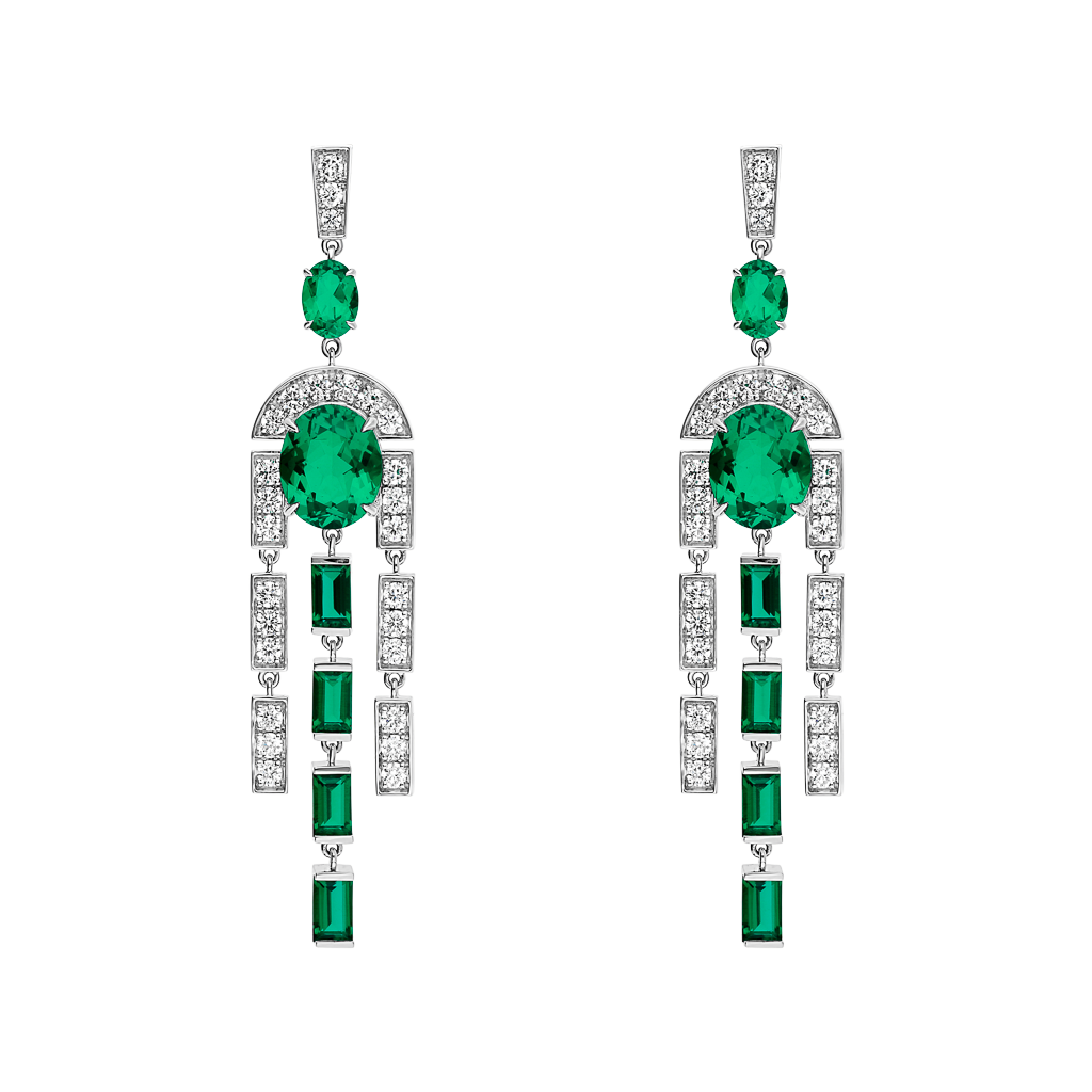 Boucles d'oreilles Lumières de Paris - Or Blanc