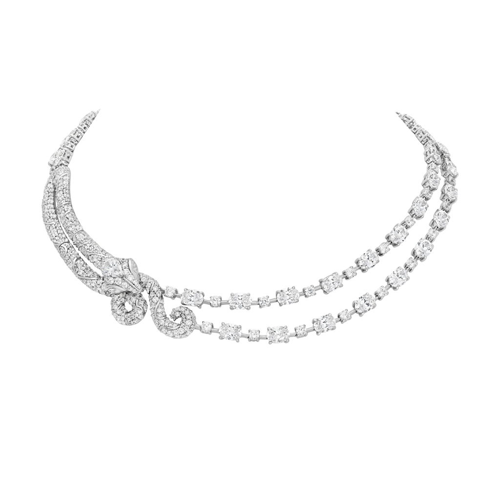 Necklace - Snake Collection - Rhodium Silver