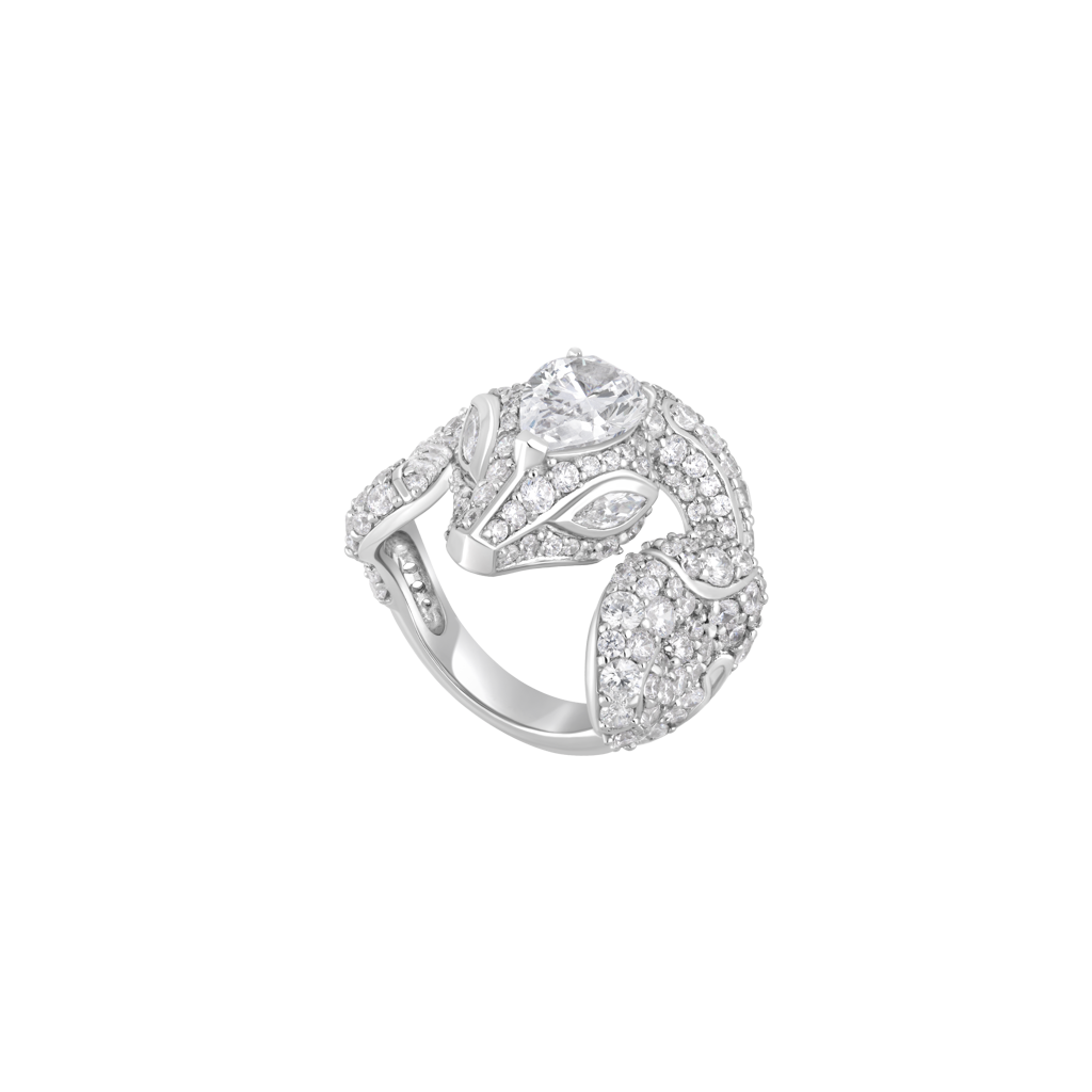 Ring - Snake Collection - Rhodium Silver