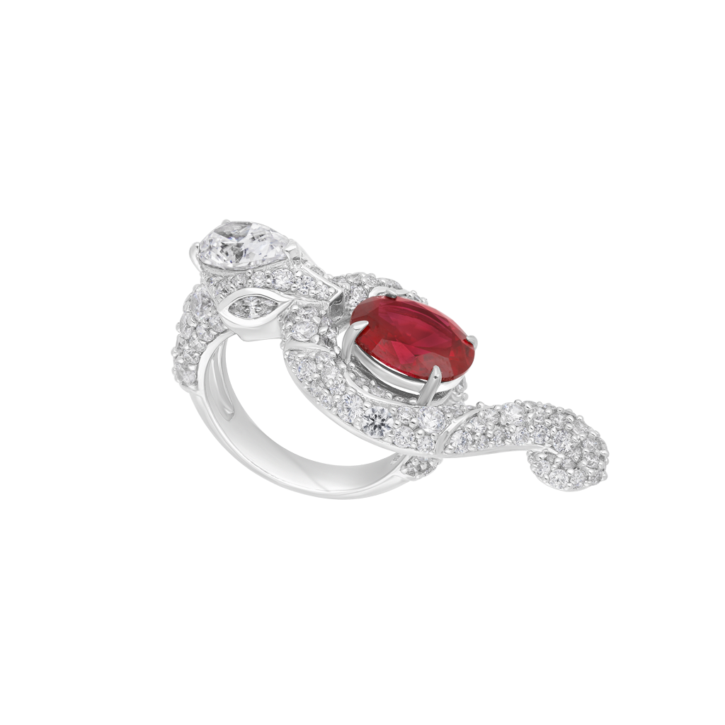Bague - Collection Serpent - Argent rhodié