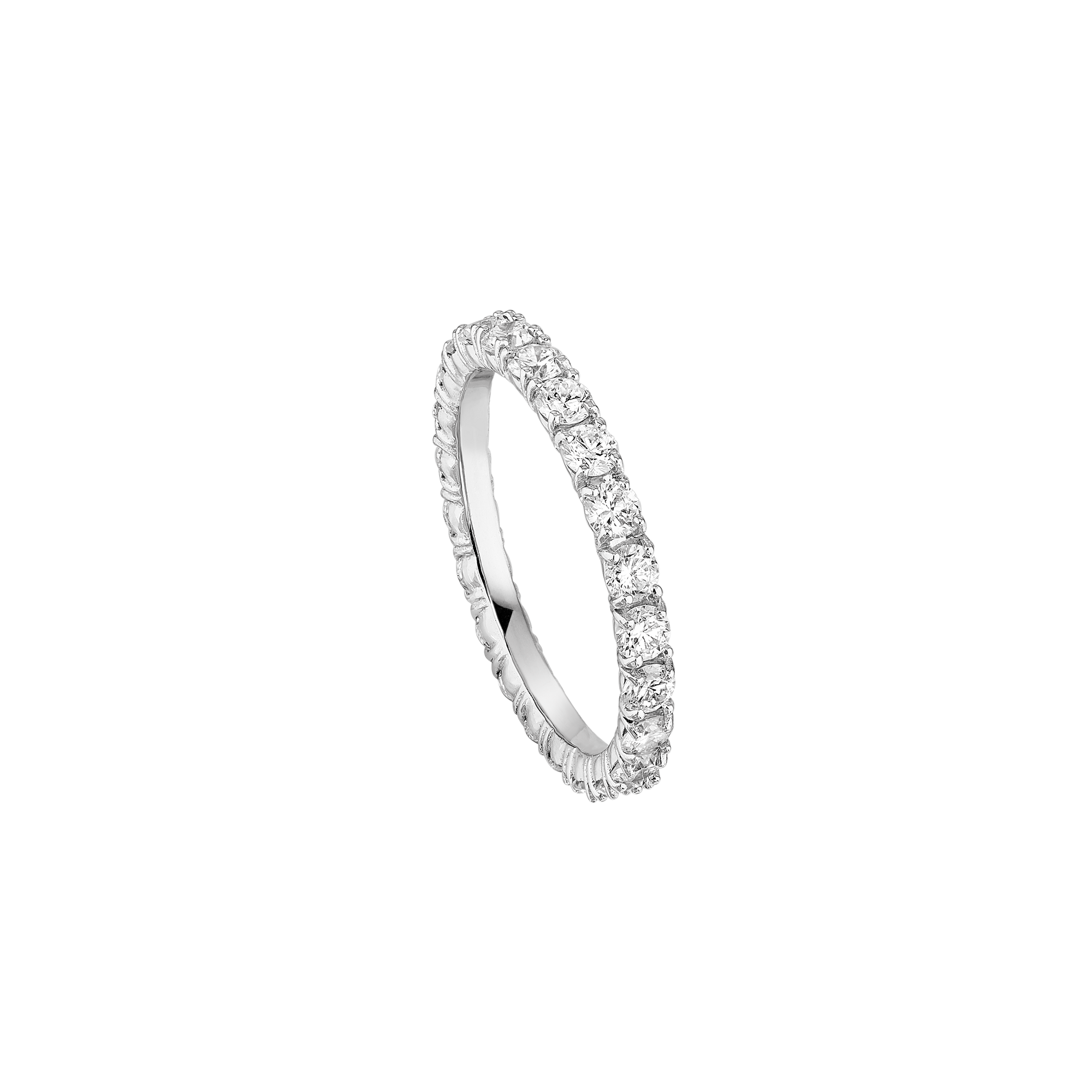 Wedding Band - White Gold - Lab-grown diamonds