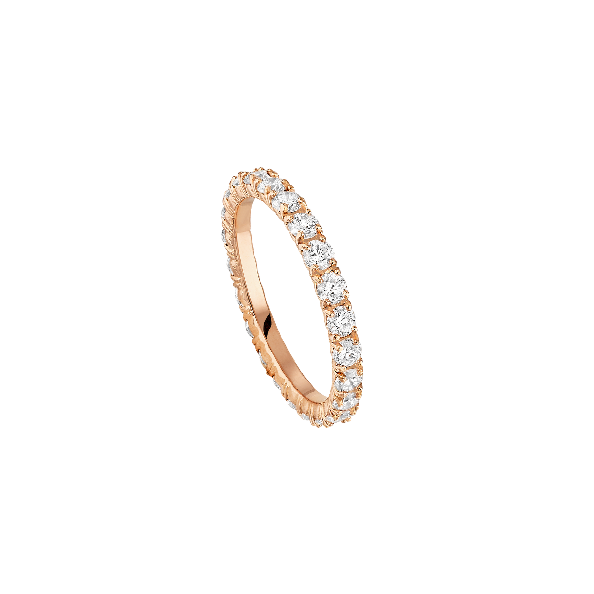 Wedding Band - Rose Gold  - Lab-grown Diamonds