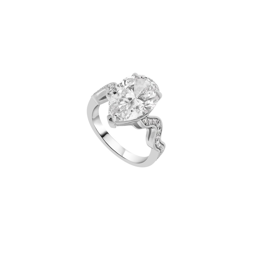 Ring Opera - Rhodium Silver