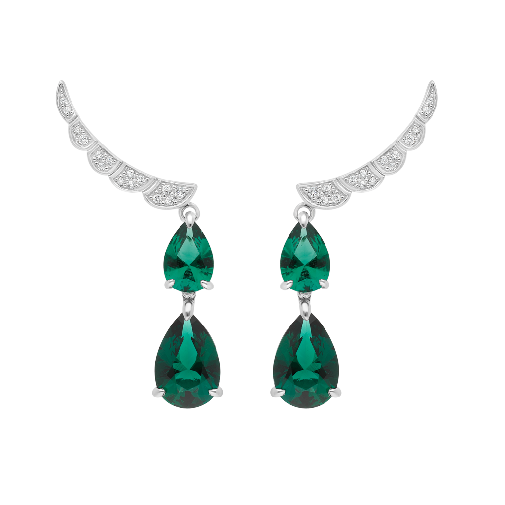 Boucles d&#39;oreilles Opéra - Argent Rhodié