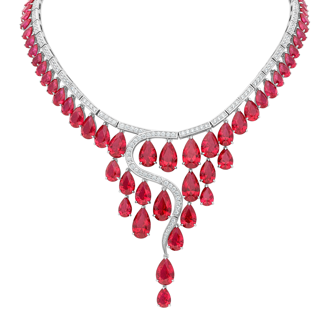Necklace Opera - Rhodium Silver
