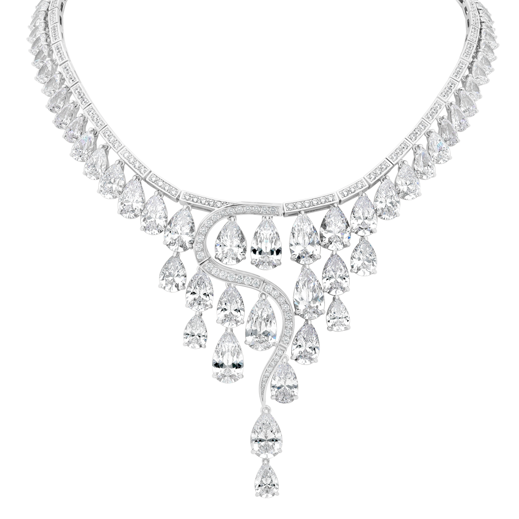 Necklace Opera  - Rhodium Silver