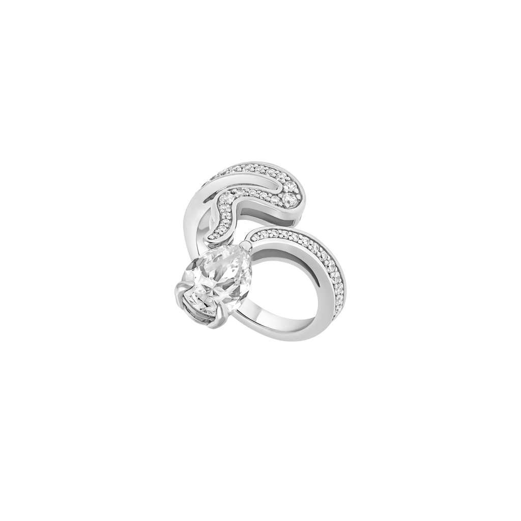 Ring Opera - Rhodium Silver