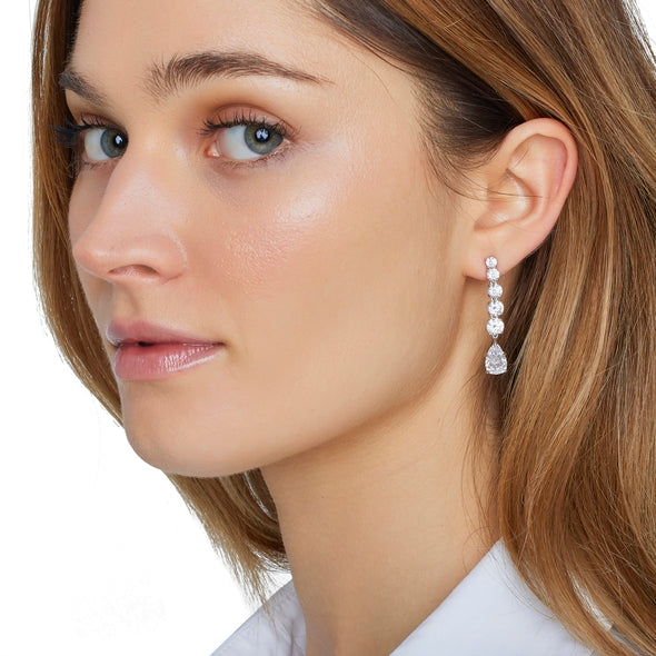 Earrings - Rhodium silver