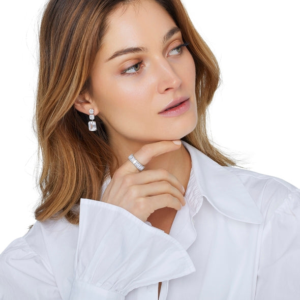 Boucles d'oreilles - Argent rhodié