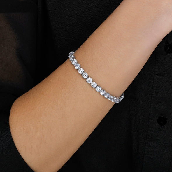 Bracelet - Rhodium silver