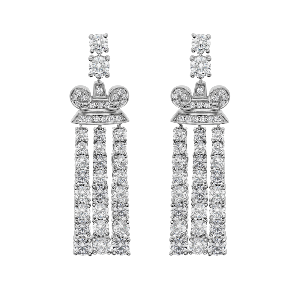 Boucles d'oreilles Opéra - Argent Rhodié
