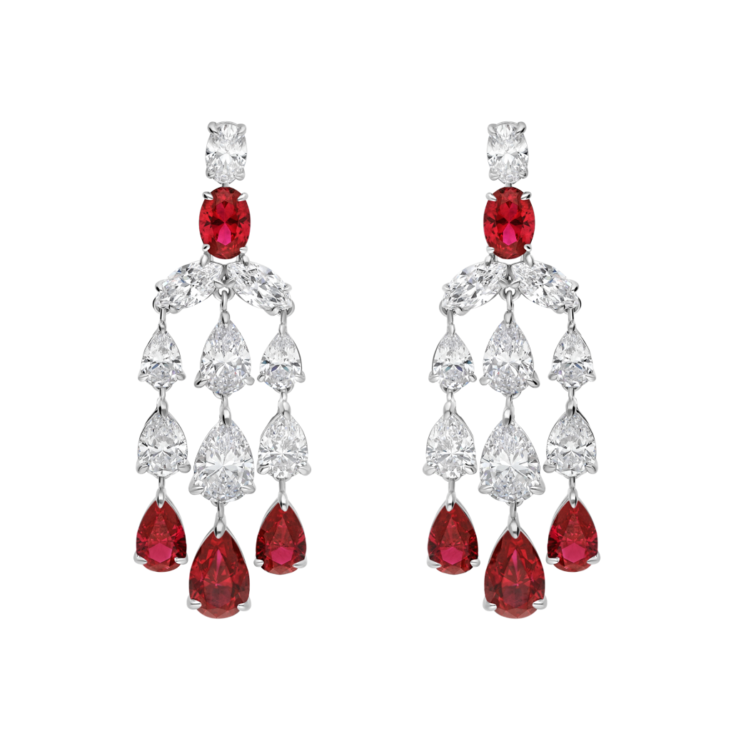 Opera Earrings - Rhodium Silver