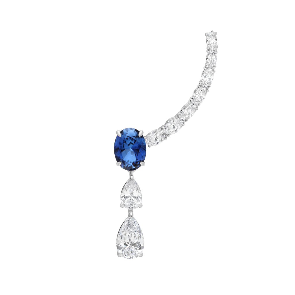 Earrings Opera - Rhodium silver