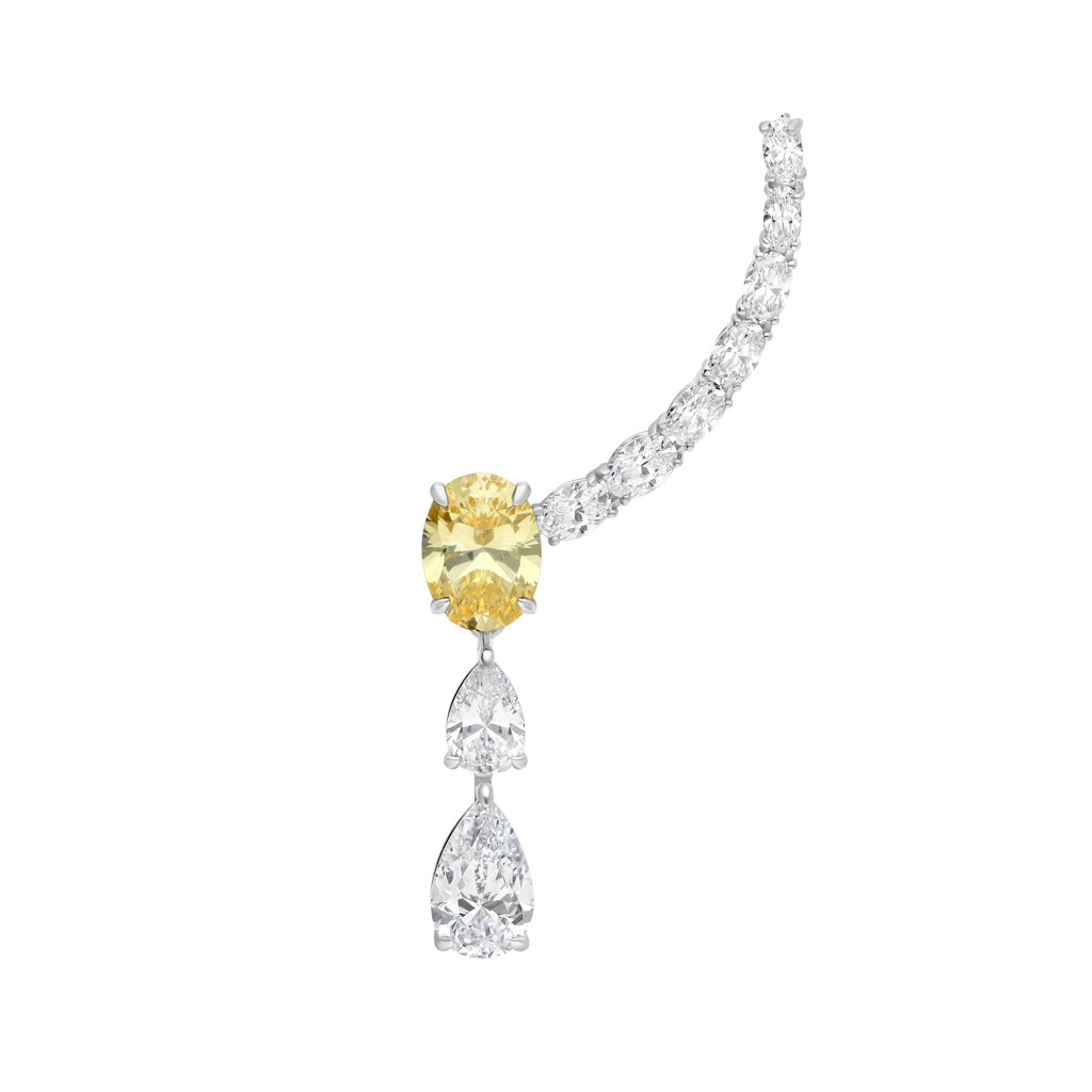 Boucle d'oreille Opéra - Argent Rhodié