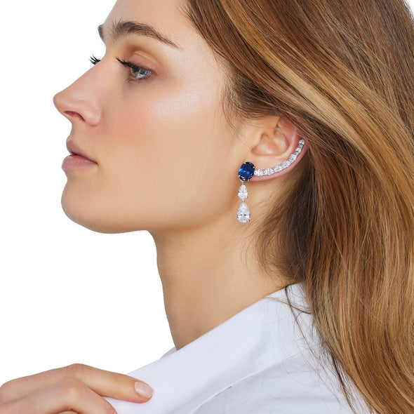 Earrings Opera - Rhodium silver