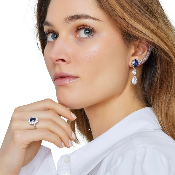 Earrings Opera - Rhodium silver