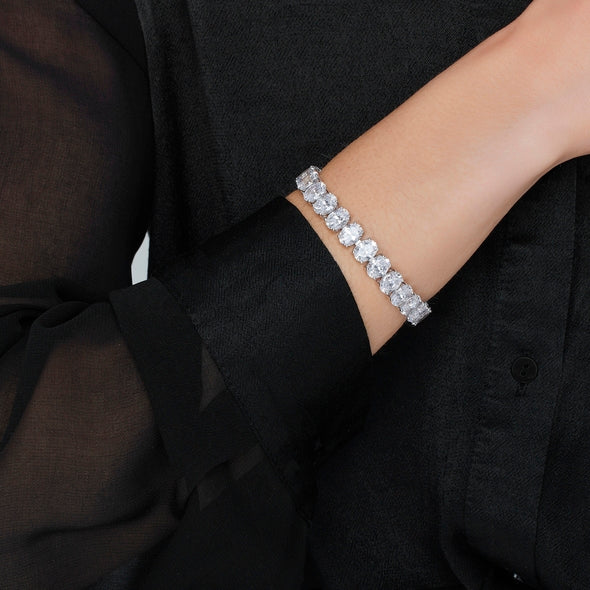 Bracelet - Rhodium Silver