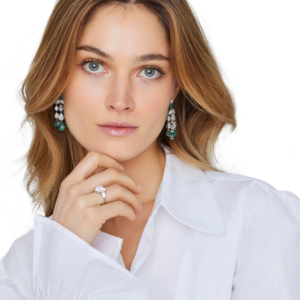 Boucles d'oreilles Opéra - Argent Rhodié