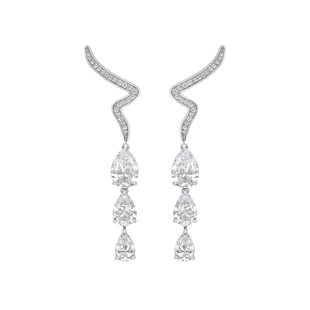 Earrings Opera  - Rhodium Silver