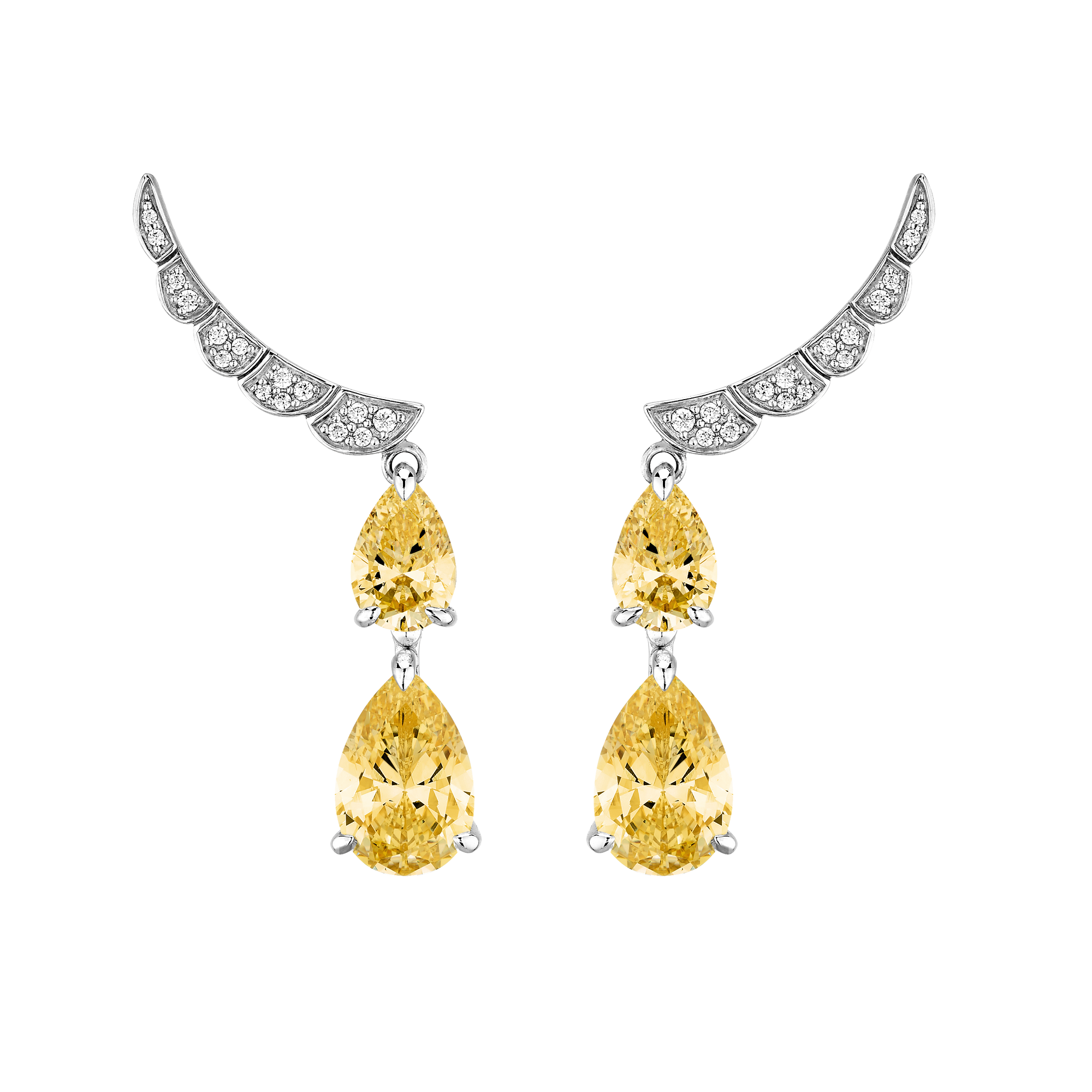 Boucles d&#39;oreilles Opéra - Argent Rhodié