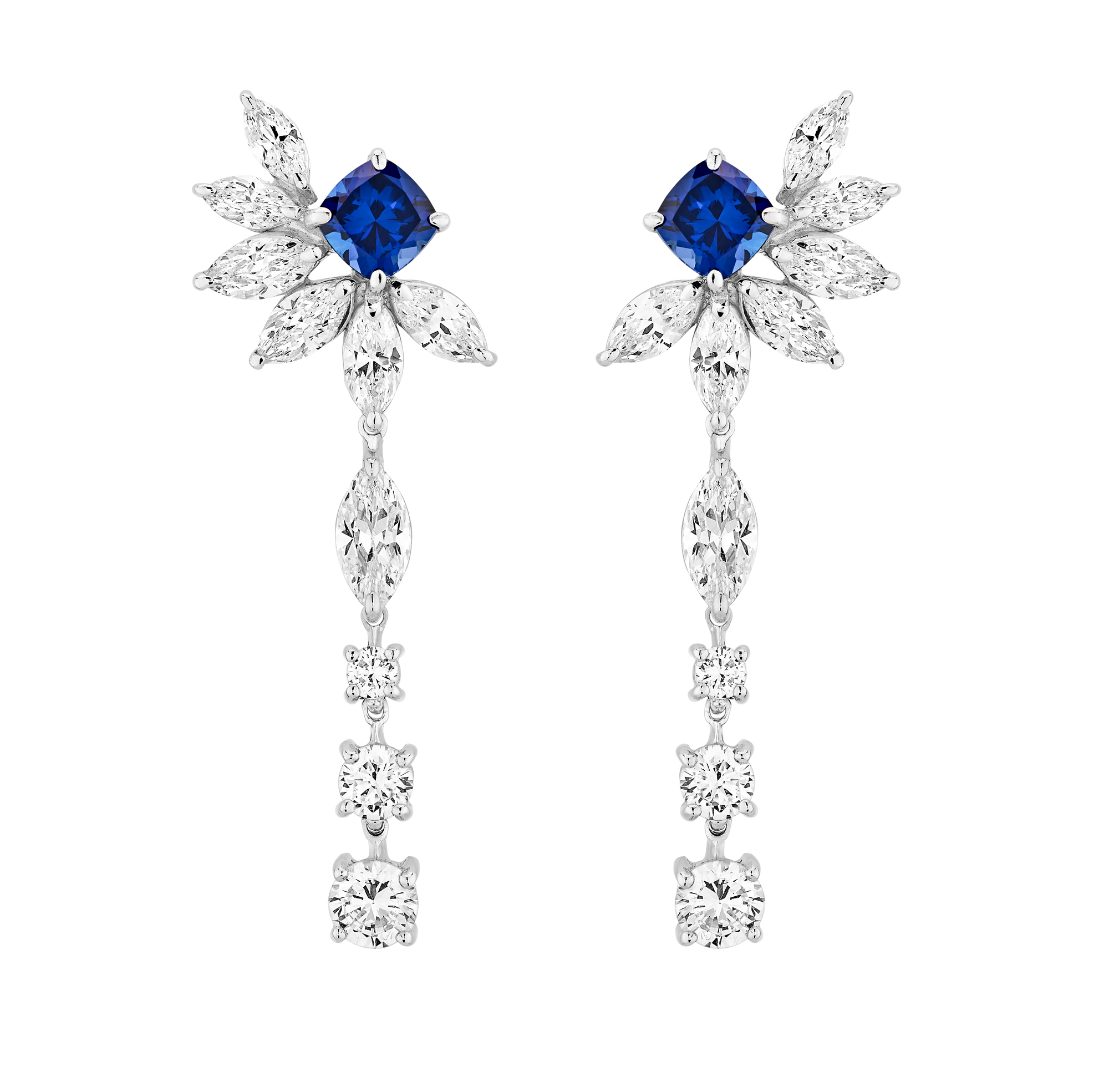 Boucles d&#39;oreilles Opéra - Argent Rhodié