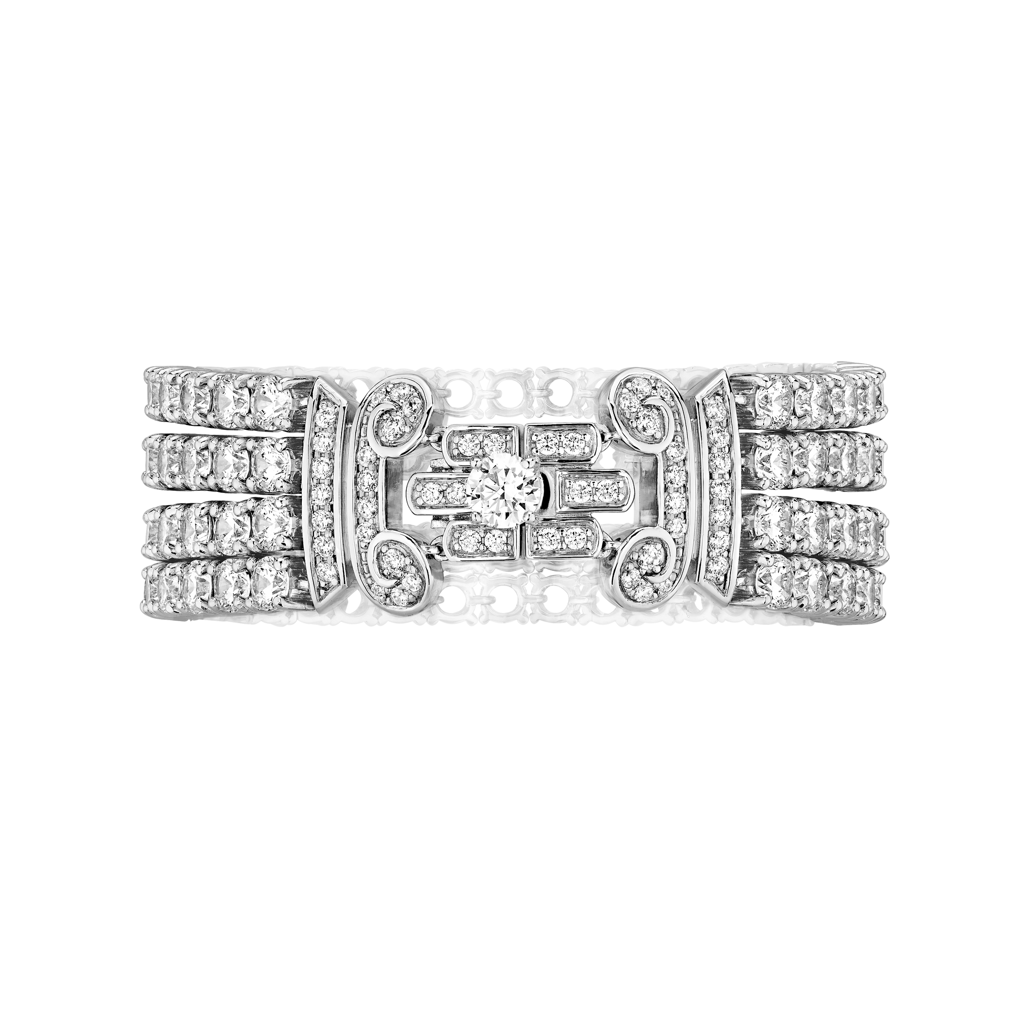 Bracelet Colonne Opéra - Argent Rhodié