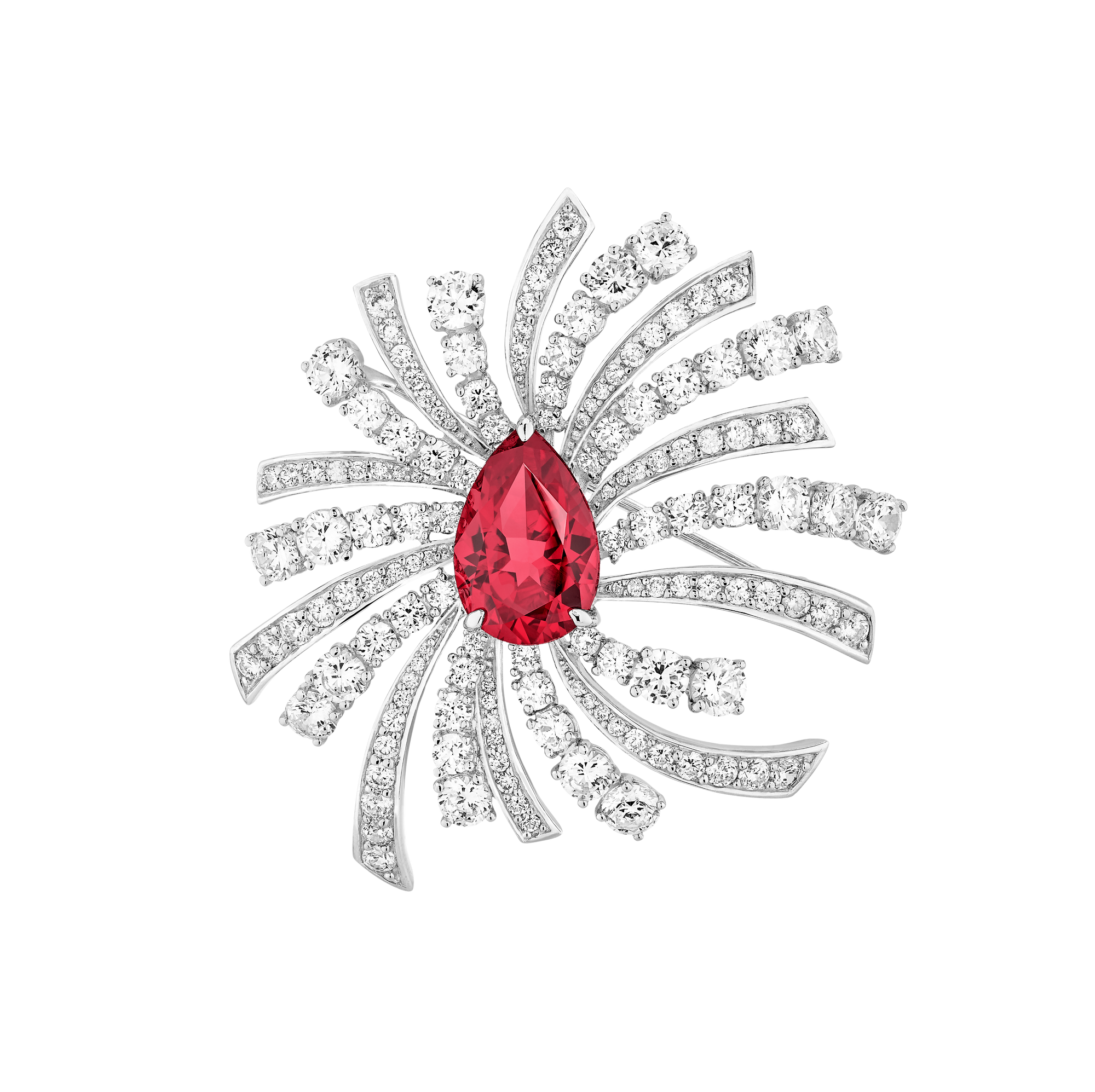 Broche Opéra - Argent Rhodié