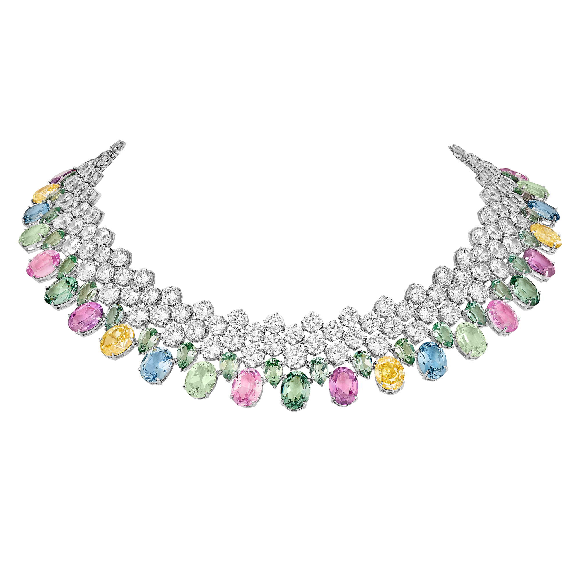  Necklace Multi Pastels